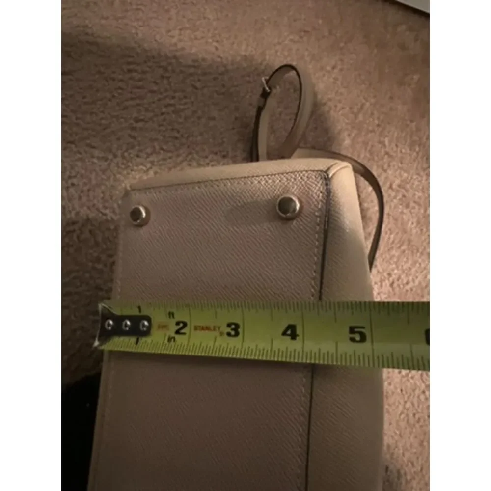 Coach Nude Leather Large Surrey Carryall Women's Purse - Picture 10 of 12